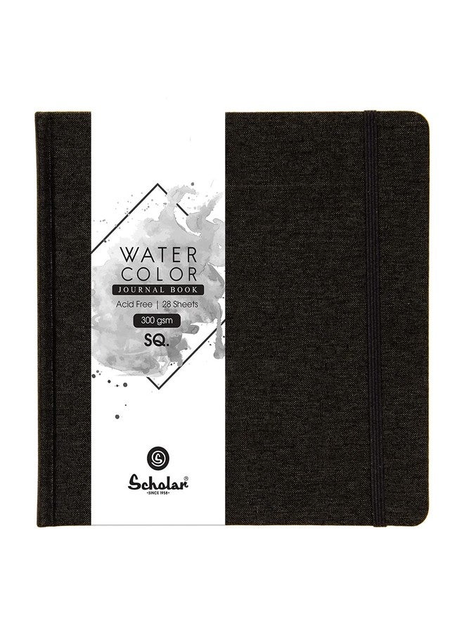 Scholar Watercolour Journal 300 GSM (SQ, Black) - Image 1